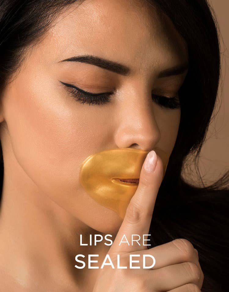 24KT Gold Lip Mask (Hyaluronic Acid + Vitamin A + Collagen)