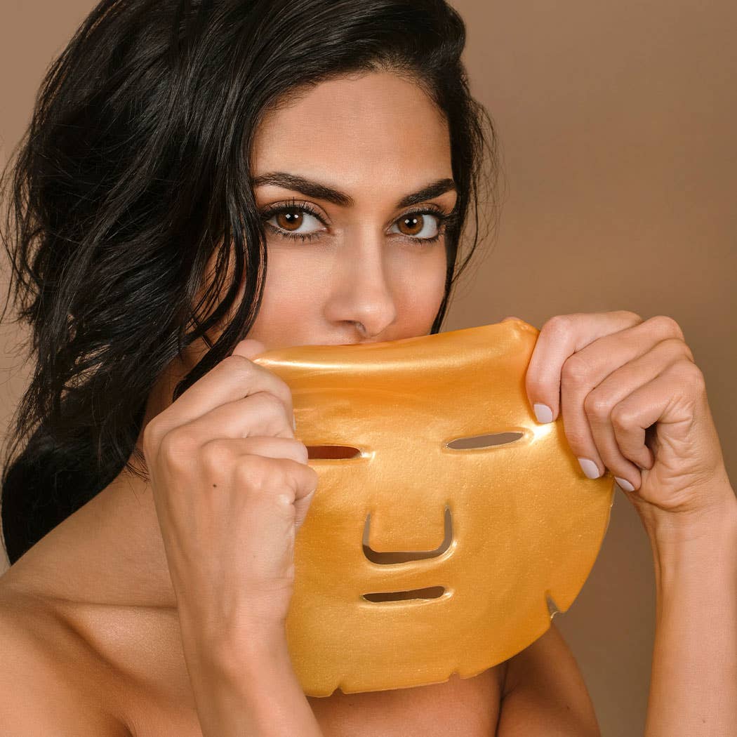 24KT Gold Face Mask (Hyaluronic Acid + Collagen + Vitamin A)